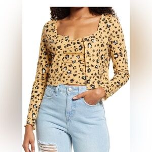 BP. Crop rib cardigan and camisole set/ size S